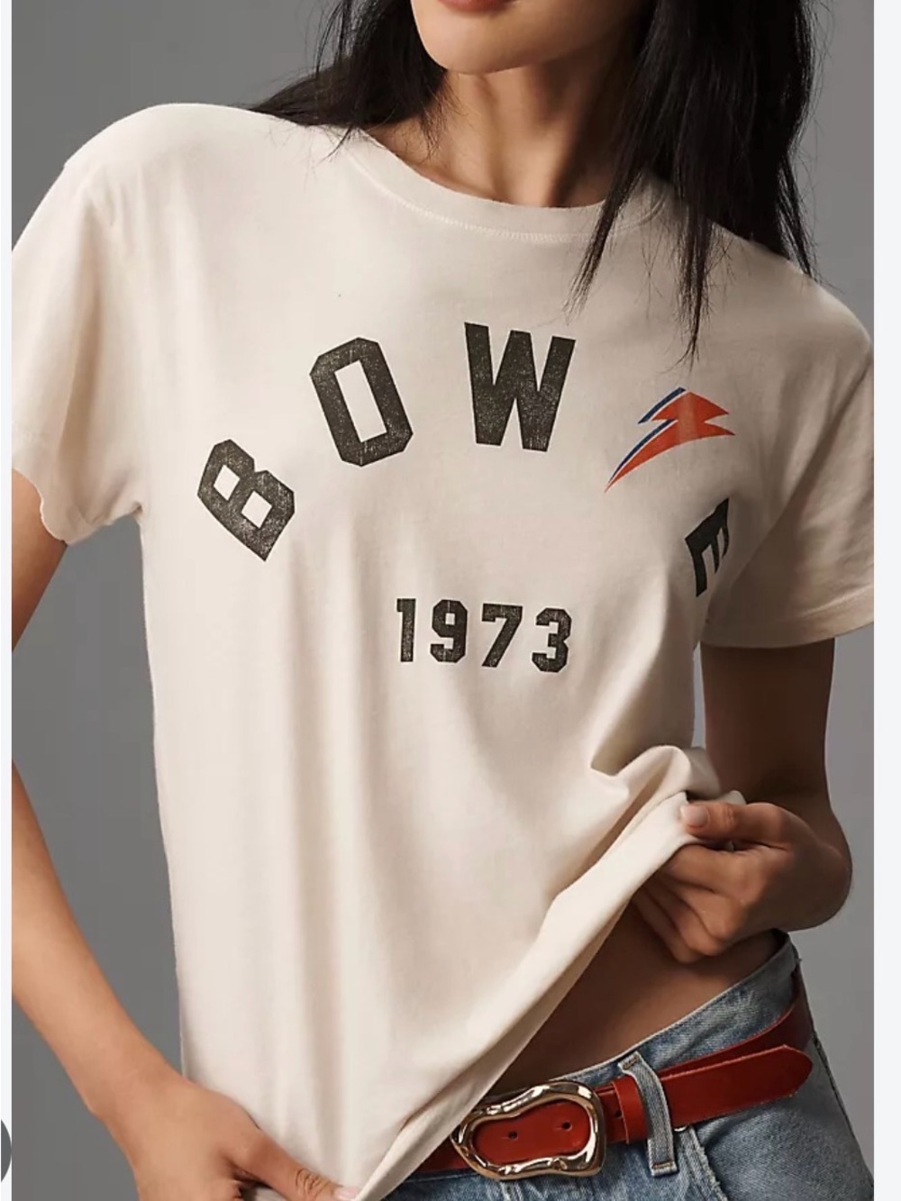 BOW 1973 Graphic Tee - Cream Short Sleeve Top